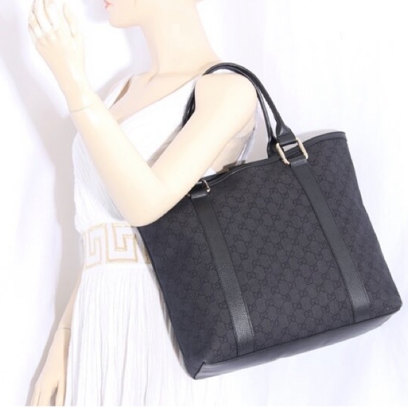 GG Canvas Small/Dollar Calf Nero - Gucci Outlet Handbag - Made in Italy 341536 - Picture 1 of 17